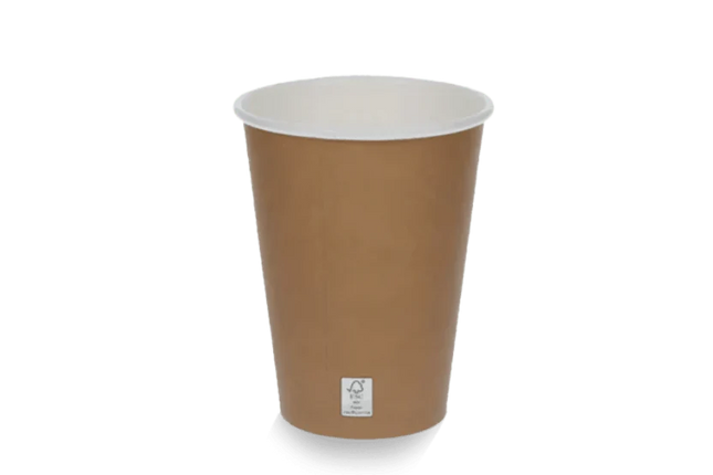Kraftlook kartonnen koffiebeker 360 ml (12 oz) van FSC Mix karton – Cuppix