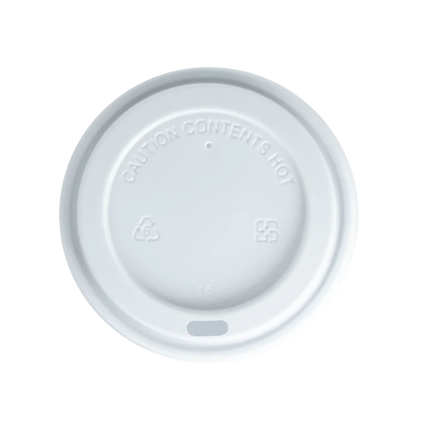 Witte koffiebeker deksels Ø90 mm voor warme dranken en coffee-to-go – Cuppix