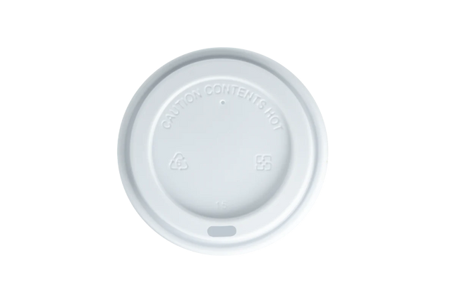 Witte koffiebeker deksels Ø90 mm voor warme dranken en coffee-to-go – Cuppix