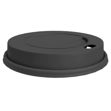 Zwarte deksel voor kartonnen koffiebekers – Cuppix