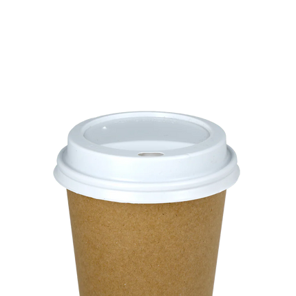 Witte koffiebeker deksels Ø80 mm voor coffee-to-go – Cuppix