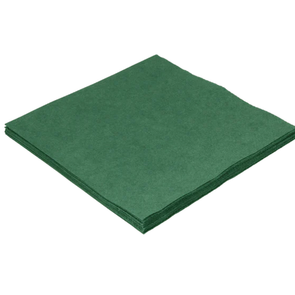 Servietten 33x33 cm Grün 2-lagig 1/4 Falz