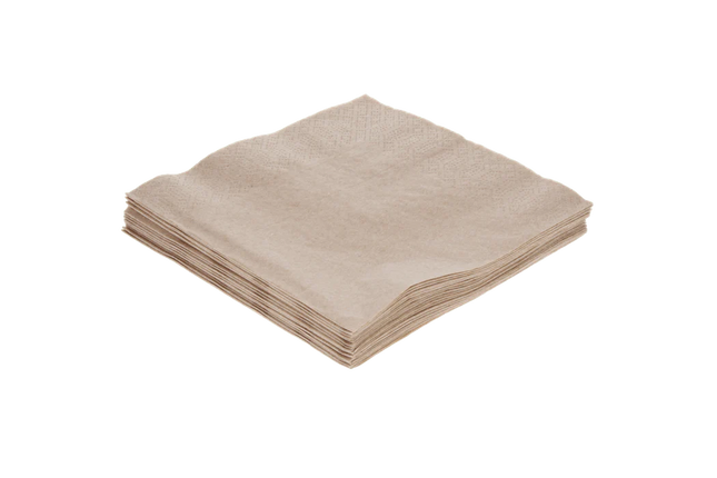Kraft Organic Napkins 33x33 cm 2-Ply 1/4 Fold