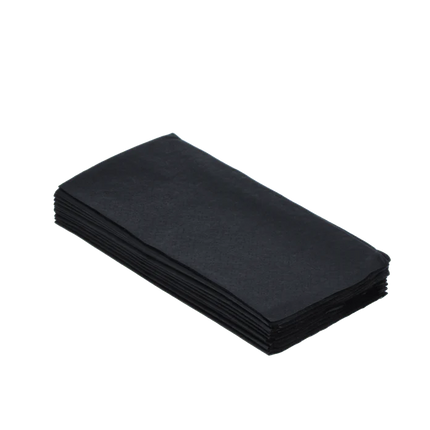 Servietten 3-lagig 33 x 33 cm Schwarz 1/8 Falz